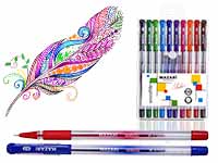 набор 10 ручек масляных 0,7 sailor м-5700-10 /mazari изображение набор 10 ручек масляных 0,7 sailor м-5700-10 /mazari