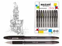 ручка масляная 0.7 torino упор, черная м-5701-71 /mazari изображение ручка масляная 0.7 torino упор, черная м-5701-71 /mazari