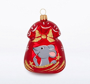 шар подарок (мышка) к/у с935 /елочка изображение шар подарок (мышка) к/у с935 /елочка