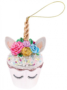 ел. украшение пончик-единорог 9,5см ну-9294 /miland изображение ел. украшение пончик-единорог 9,5см ну-9294 /miland