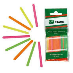 счетные палочки 30 шт. /стамм, сп01 изображение счетные палочки 30 шт. /стамм, сп01