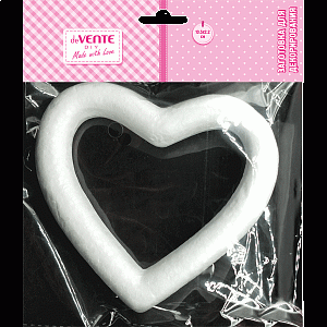 заготовка из пенопласта сердце фигурное 13,5*2,2см 8003917 /devente