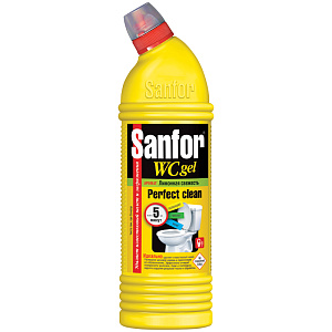 санфор (sanfor) - гель моющее средство для туалета wc 1л lemon fresh 1954