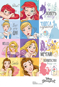 наклейка принцессы 120*180  44.919.00 /империяпоздр