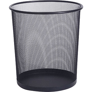 корзина-урна 16л металлическая сетчатая круглая, черная, 4106102 /devente