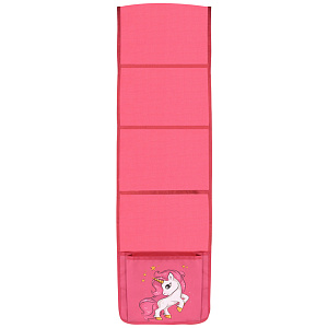 кармашки-органайзер в шкафчик для детсада 80*24см, 4 кармана, розовый кокм-д /кал-мал