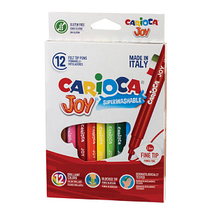 фломастеры 12цв carioca joy, к/к 40614 /carioca
