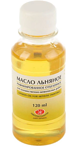 масло льняное для художественно-живописных работ 120 мл 2333912 /зхк