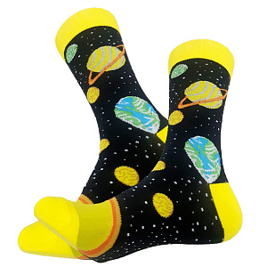 носки планеты солнечной системы, космос, р-р 40-44, черно-желтые, 53960 /sova изображение носки планеты солнечной системы, космос, р-р 40-44, черно-желтые, 53960 /sova