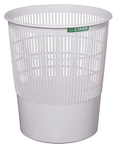 корзина-урна 18 л серая /стамм кр02