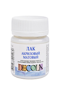 лак акриловый матовый 50мл 5828921 /decola