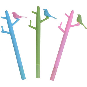 ручка 0.7 birds c декоративным элементом в виде птички,   9021912 /devente