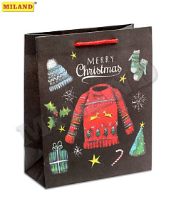 нг пакет бумажный 18*23*10 уютная зима, крафт-бумага уз-0218 /dream cards