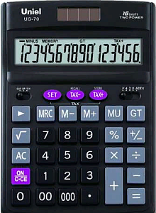 калькулятор uniel  ug-70 16 разрядов 000