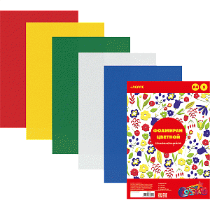 фоамиран а4  5цв 5л  толщина 2мм  самоклеящийся  8040778  /devente