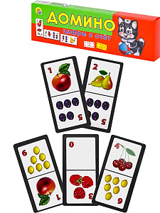 домино пластиковое цифры и счет 28 фишек ин-4865 /ппресс