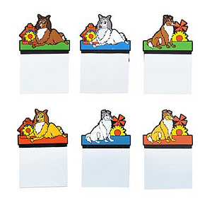 магнит собачка с блокнотом 9*5,5см пвх ассорти 359-586 /сноубум