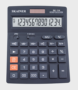 калькулятор skainer sк-114 14 разрядов 2питания 2памяти 00 140*176*45