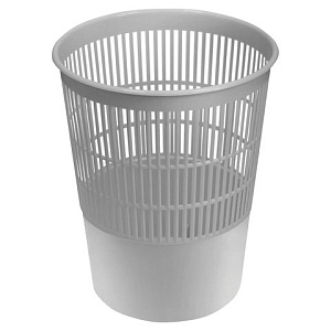корзина-урна  14л сетчатая серая 237004 /br