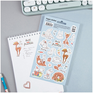 наклейки 120*210мм deer&bunny, 23шт ms_41627 /meshu