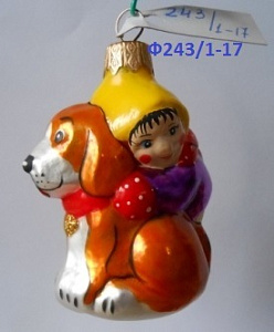 малыш с собачкой (подарочная упаковка) 8см фу-243/17 изображение малыш с собачкой (подарочная упаковка) 8см фу-243/17