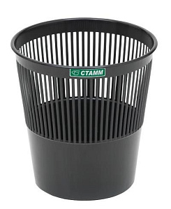 корзина-урна 9 л черная /стамм кр21